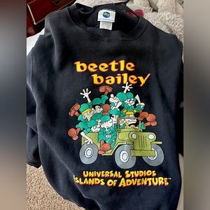 Vintage 1998 Beatle.B Crewneck Sweatshirt American Comic Strip Universal Studios